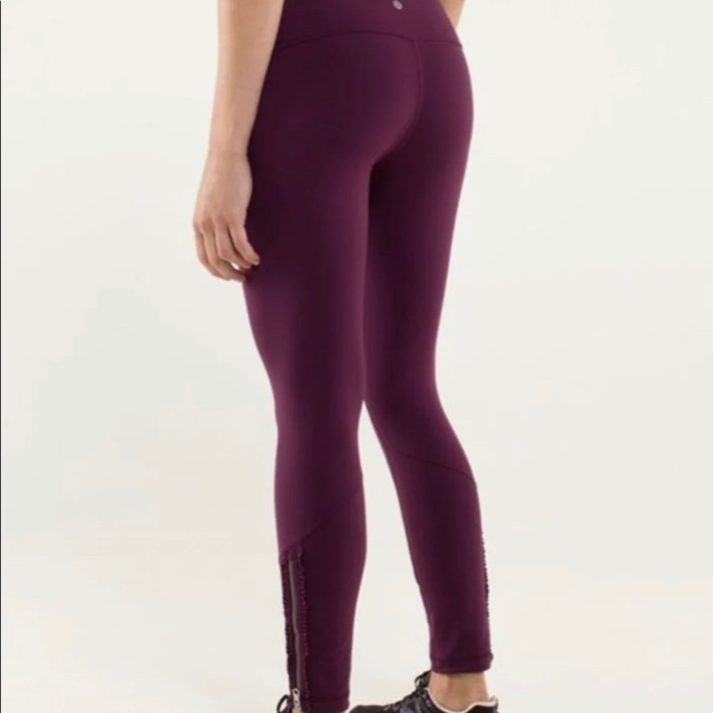 lululemon LE wunder under ruffle up leggings